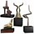 Modernist Bronze Sculptures by Burlini Varga 3D model small image 1