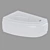 Elegant Asymmetric Joanna 160x95 Bath 3D model small image 1