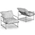 Relaxed Rustic Armchair 3D model small image 2