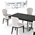 Sleek Modern Table & Chair Set 3D model small image 3