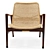 Yamakawa Rattan Vintage Lounge: Timelessly Chic 3D model small image 2