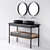 Burgbad Mya 2x - Sleek & Stylish Bathroom Vanity 3D model small image 2