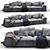 Peanut B: Stylish Modern Sofa 3D model small image 1