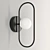 Elegant Opal Glass Wall Light 3D model small image 1