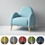BEETLE Armchair: Comfort Meets Style 3D model small image 2