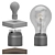  Levitating Manhattan Table Lamp 3D model small image 3