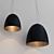 Minimalist Egg Inspired Pendant Lights 3D model small image 1