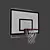 Versatile Basketball Backboard with Basket - 1x1.2x1.2 Dimensions 3D model small image 2