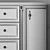 Modern White Chest of Drawers 3D model small image 3