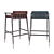 Cizeta Tenues Red Bar Stool 3D model small image 2
