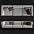 FENDI PALMER 4 Seater Sofa 3D model small image 1