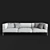 FENDI PALMER 4 Seater Sofa 3D model small image 3