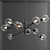 Elegant Orb 10-Light Chandelier 3D model small image 1