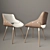 Buttoned Chair: Stylish and Compact 3D model small image 1