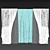 Modern Window Curtain - 3D Model 3D model small image 2