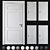 Elegant French Neoclassic Doors 3D model small image 1