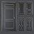 Elegant French Neoclassic Doors 3D model small image 3