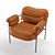 Modern Scandinavian Armchair with Stylish Design 3D model small image 1