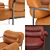 Modern Scandinavian Armchair with Stylish Design 3D model small image 3