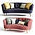 Elegant Jean Midi and Maxi Sofas 3D model small image 1