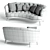 Elegant Jean Midi and Maxi Sofas 3D model small image 3