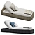 Elegant Kobo Lounger: Unwind in Style 3D model small image 1