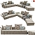 Modern Minotti Freeman Lounge Set 3D model small image 1