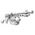 Vintage Steampunk Pistol 3D model small image 3