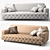 Modern CIACCI CHARLES Gold Sofa 3D model small image 1