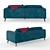Modern Tor Sofa Set 3D model small image 2