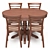 Elegant Dining Set 3D model small image 1