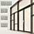 Panoramic Stained Glass Window: Elegant Glazing 3D model small image 1