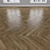 Oak Parquet: Herringbone, Linear, Chevron 3D model small image 2