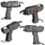 Versatile Armature Gun Set 3D model small image 1