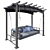 Atlanta Day Bed Swing Seat - Premium Garden Furniture 3D model small image 1