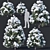 Winter Wonderland Pine Collection 3D model small image 1