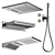 Luxury Spring Shower Set 3D model small image 1