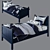 Navy Camp Single Bed: Perfect for Kids' Camping Adventures 3D model small image 1