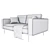 Comfy Jarrod Sofa | Stylish and Compact 3D model small image 2