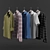 Wardrobe Shirts Set 3D model small image 1