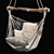 Hanging Hammock Chair: Relax in Style 3D model small image 1