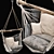Hanging Hammock Chair: Relax in Style 3D model small image 2