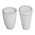 Elegant Black Freestanding Lavatories 3D model small image 3