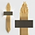 Elegant Brass Wall Lamp: GRANVILLE 3D model small image 1