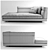 Alexander Sofa Set: Modern Design, High-quality Craftsmanship 3D model small image 3