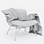 Sleek and Stylish: Magis Troy Low Chair 3D model small image 3