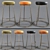 Luxury Velvet Atlantis Bar Stool 3D model small image 1