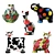 Turov Art Ceramic Figurine Set 3D model small image 1