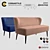 Stylish Jasper Sofa - 5 Color Options 3D model small image 1