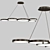 Capella Silver LED Chandelier 3D model small image 1